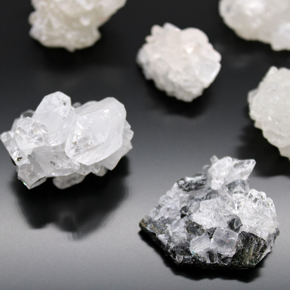 White Apophyllite Clusters 20-30mm - Set of 6