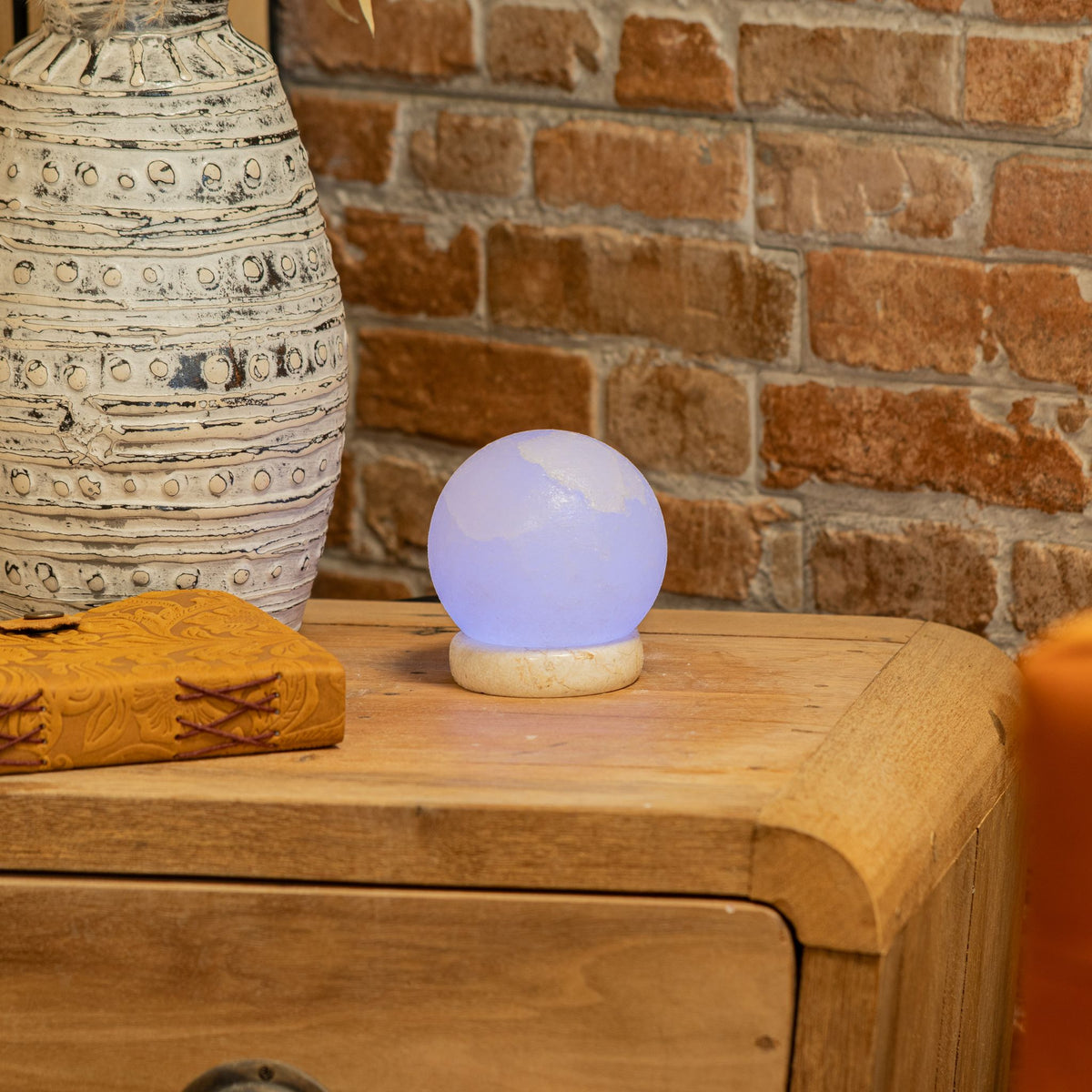 Quality USB Ball WHITE Salt Lamp - 9 cm (multi)