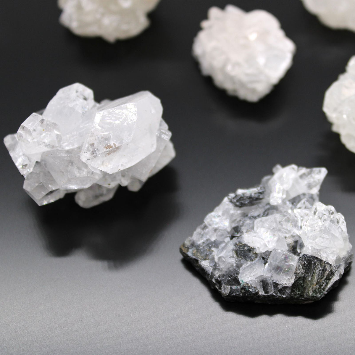 White Apophyllite Clusters 20-30mm - Set of 6