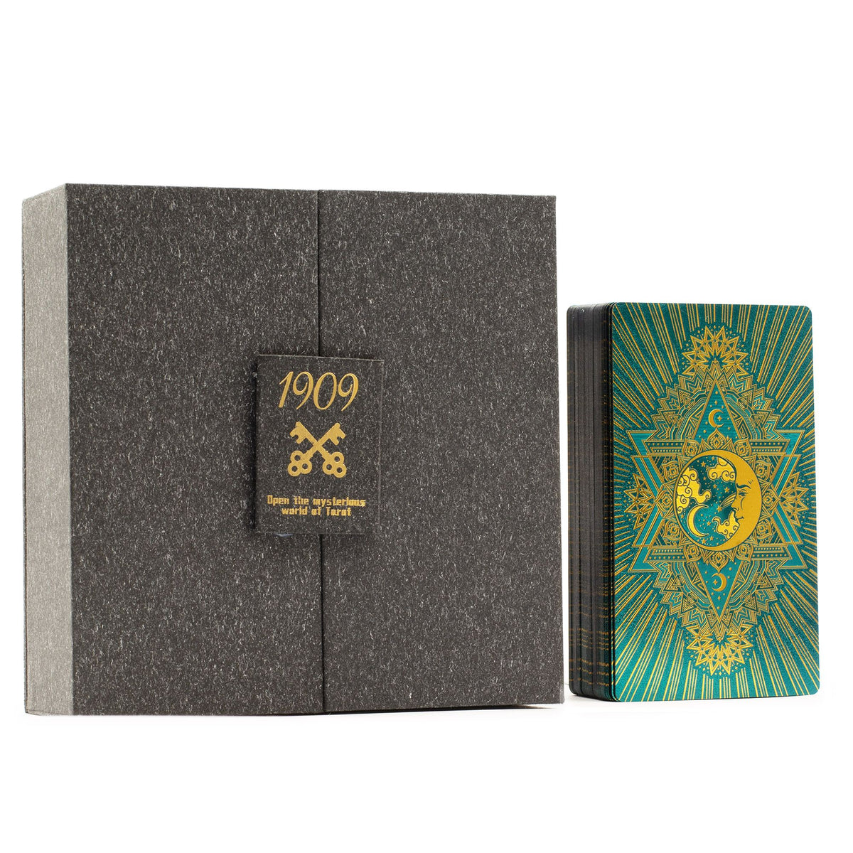 Gold & Turquoise Foil Tarot Card -  Gift Set